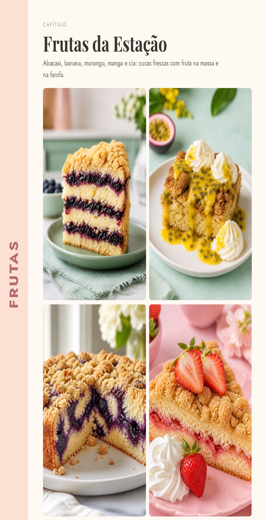 Página de receitas do caderninho
